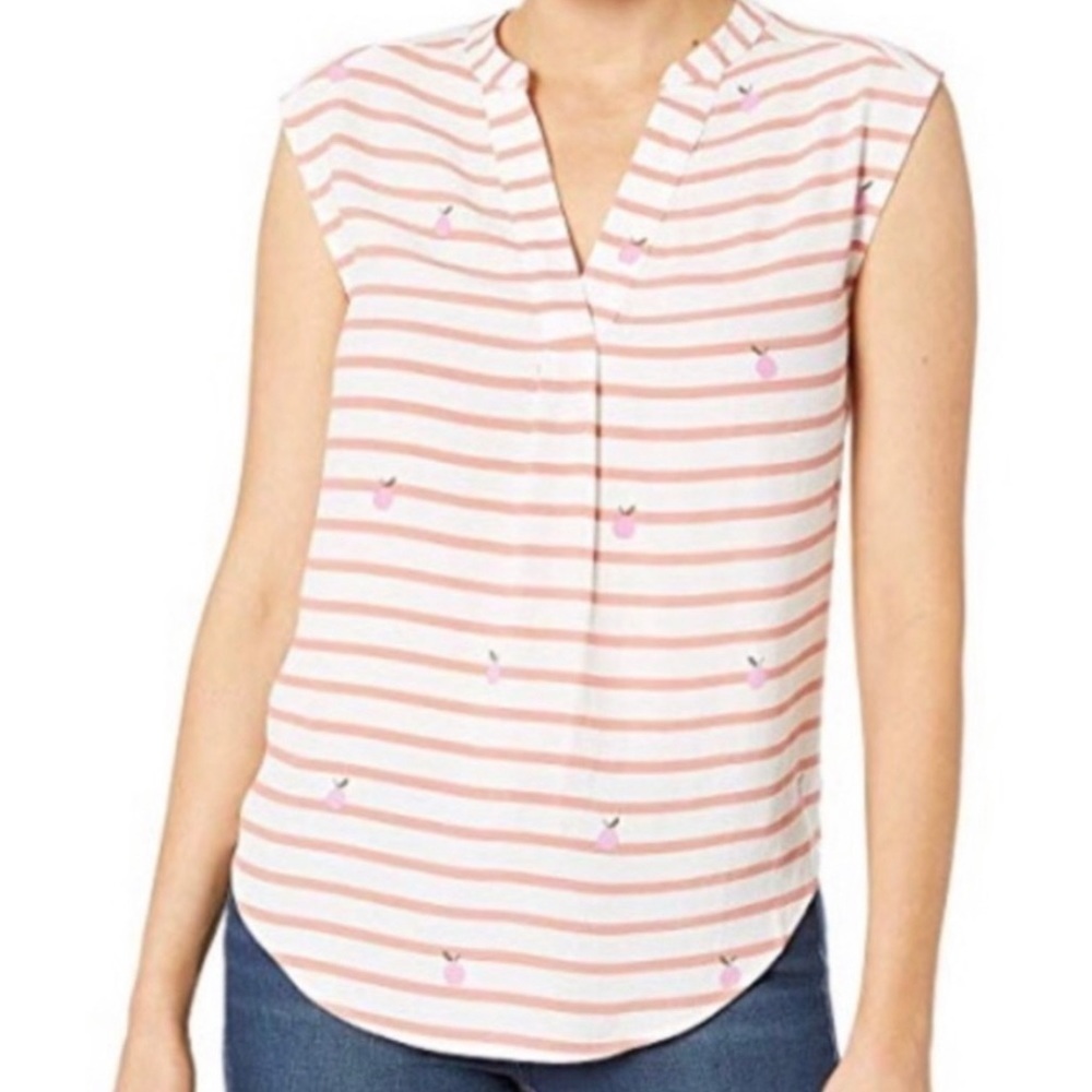 JOULES Striped Fruit Tank Size 6